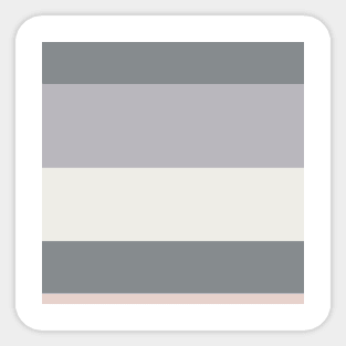 A sensational combination of Very Light Pink, Grey, Silver and Light Grey stripes. Sticker